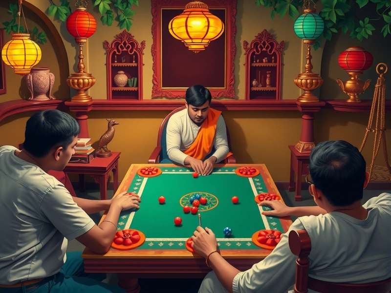 Pallanguzhi बोर्ड गेम की तस्वीर