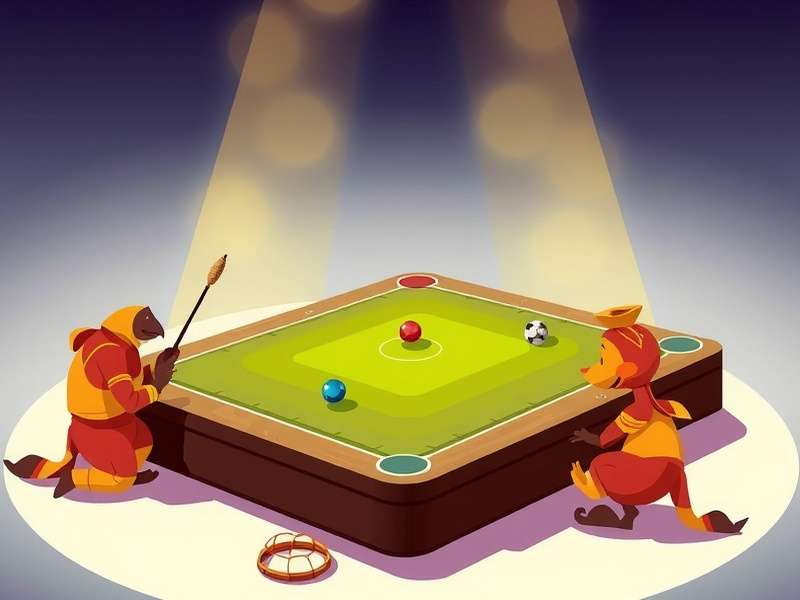 पल्लंगुज़ी खेल का बोर्ड और बीज