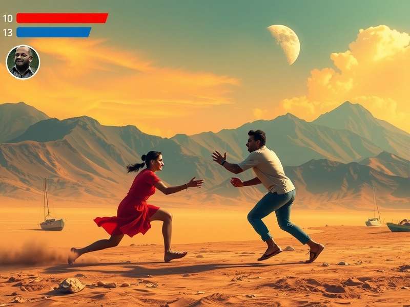 पल्लंगुज़ी खेलते हुए दो खिलाड़ी