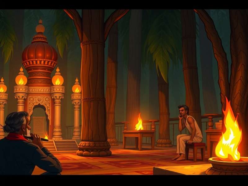 प्राचीन पल्लंगुज़ी बोर्ड गेम का चित्र