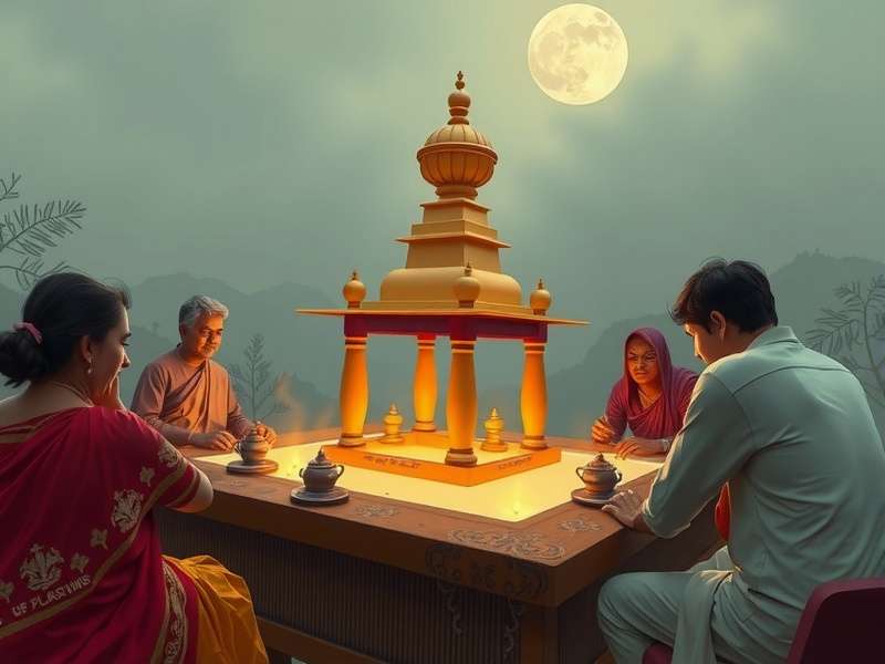 Pallanguzhi बोर्ड गेम की तस्वीर