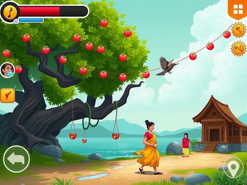 Map showing regional variations of Pallanguzhi Vattam songs across Tamil Nadu