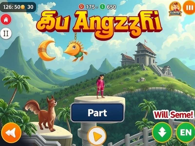 A Telugu grandmother teaching her grandchildren how to play Pallanguzhi on a traditional wooden board.