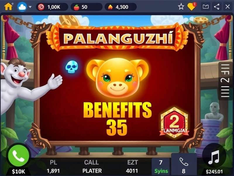 A young child concentrating while playing Pallanguzhi with a grandparent