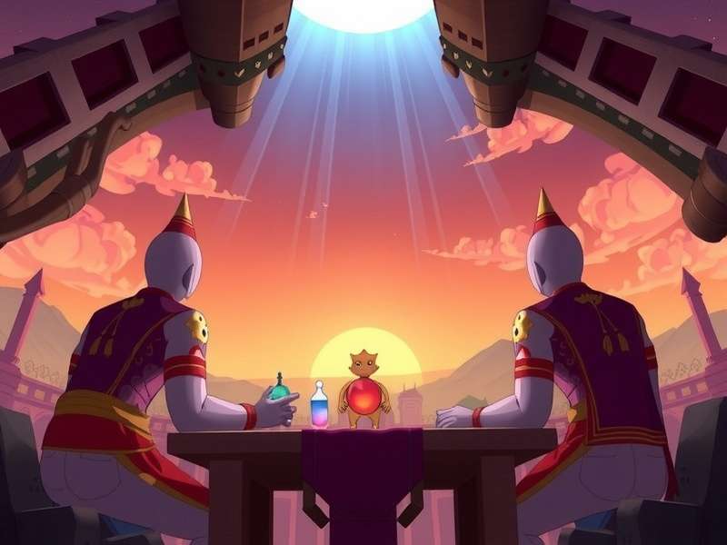 Traditional wooden Pallanguzhi board with seeds arranged for gameplay