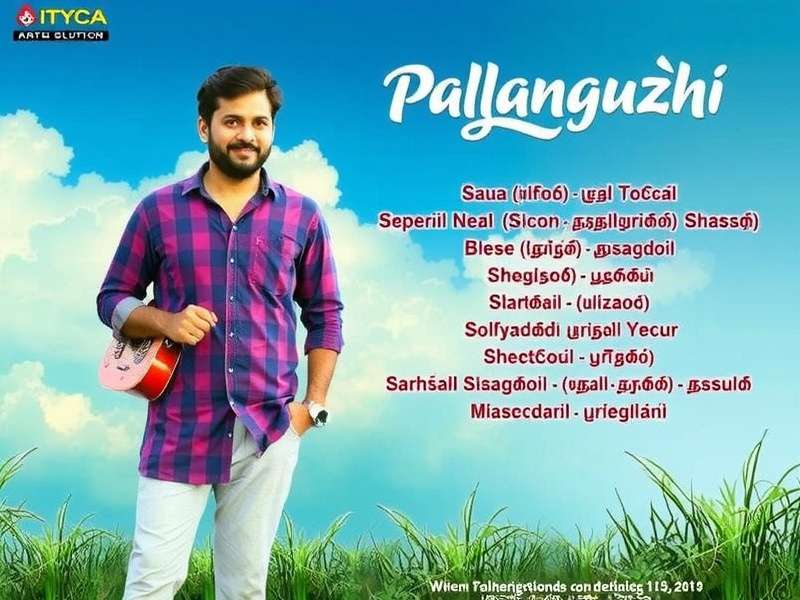 Old Tamil palm-leaf manuscript with Pallanguzhi song lyrics